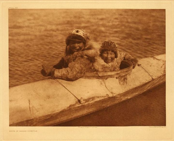 Inuit in Kayak