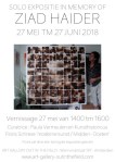 flyer tentoonstelling Ziad&nbsp;2018